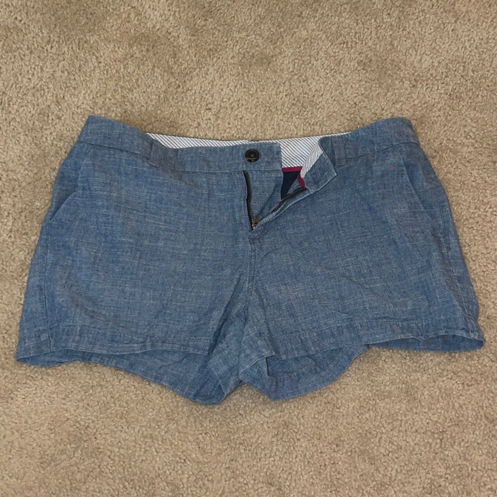 Light Blue Size 8 Cotton Shorts
